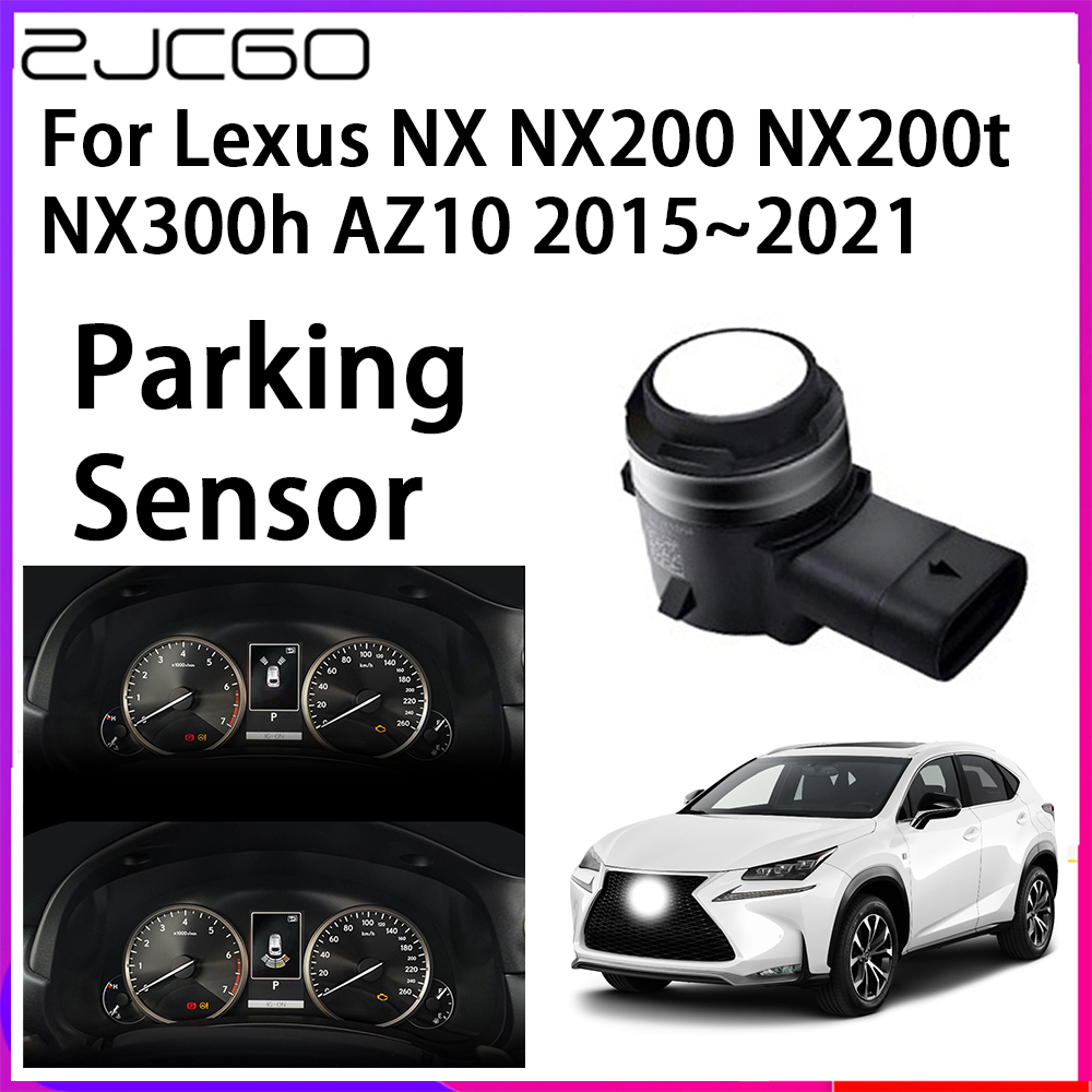 ZJCGO Parking Sensor Kit Car Parktronic Backlight Reverse Radar Monitor System for Lexus NX NX200 NX200t NX300h AZ10 2015~2021