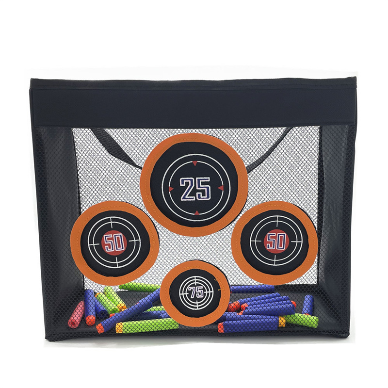 Portable Shooting Practice Target Toy Storage Mesh Bag Compatible With Nerf Darts Bullets For Kids 6+