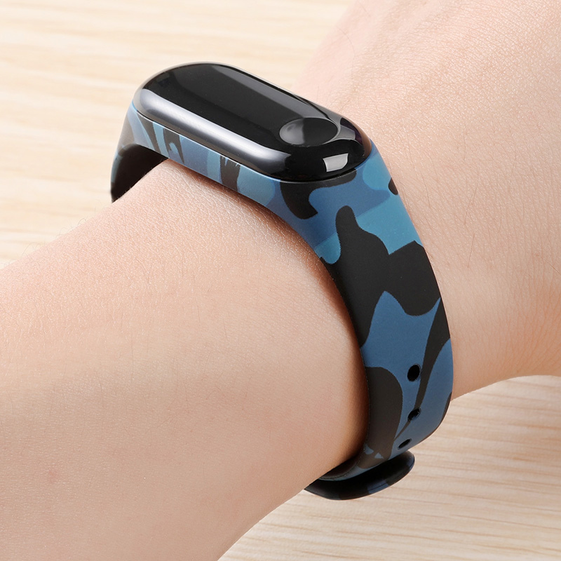Colorful flowers for Xiaomi Mi Band 5 4 3 6 Strap Replacement Bracelet for mi band Universal silicone wrist Strap for Mi 6 belt
