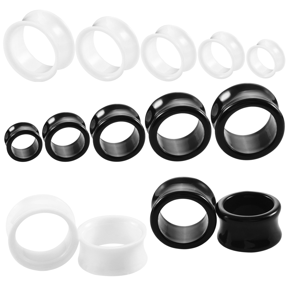 3mm-20mm 2Pcs Acrylic Ear Plugs Tunnels Dilations Piercing Ear Expanders Stretchers Gauges Earrings Tunnels for Ears Piercing