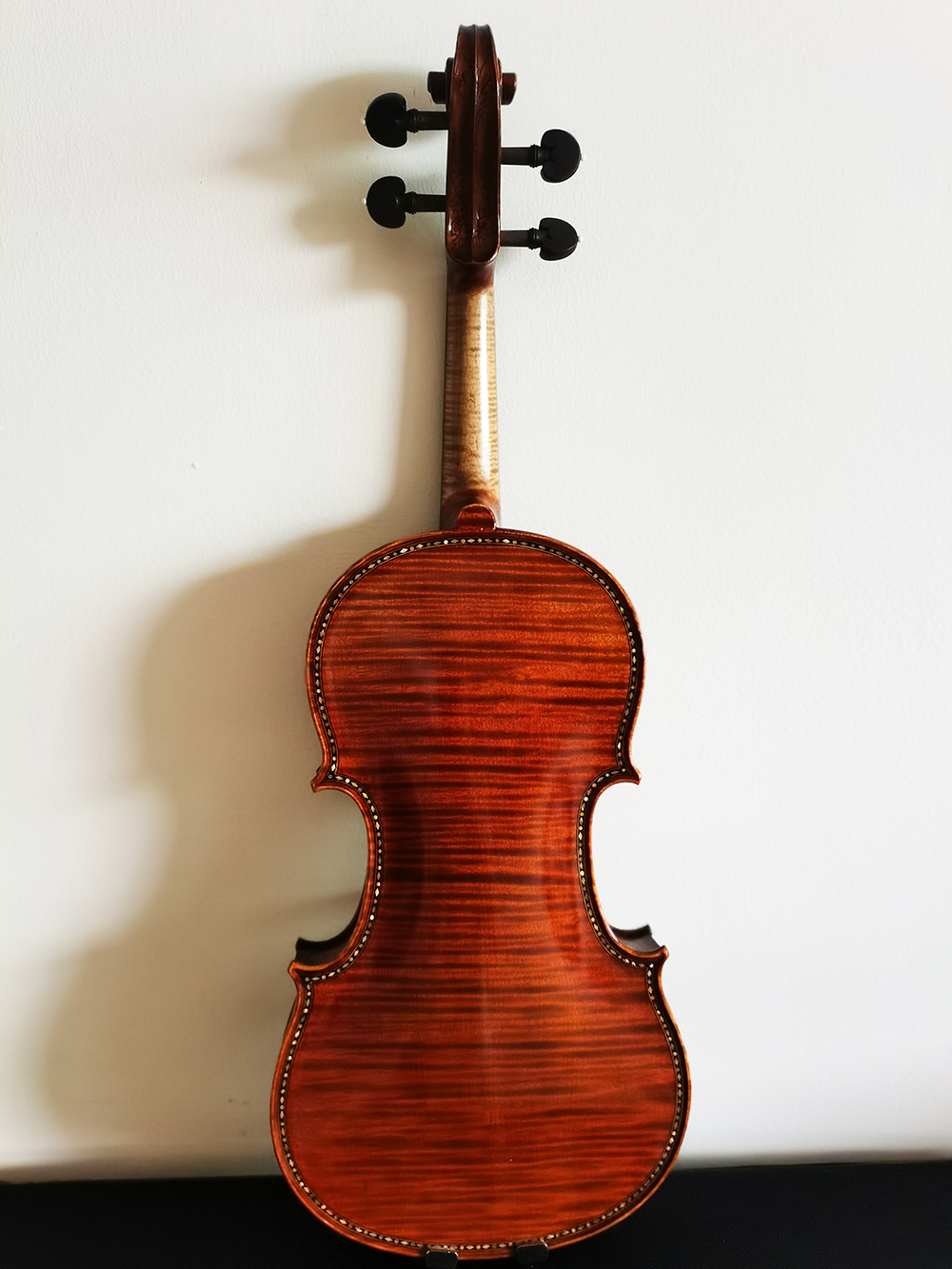Stradivari 1683 violin Shell inlay hand carved violin 4/4 100% Top Oil Varnish Professional Solo voice violin musical instrument