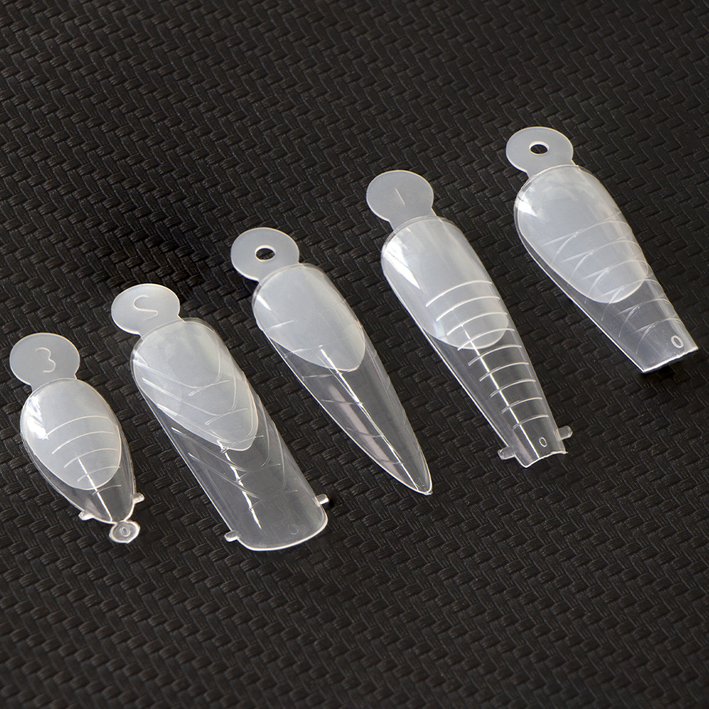 FILI Dual Forms Nail Mold Forms With Line Sticker Kit Silicone Nail Sticker Quick Building UV Gel Mold Fake Nail Top Form