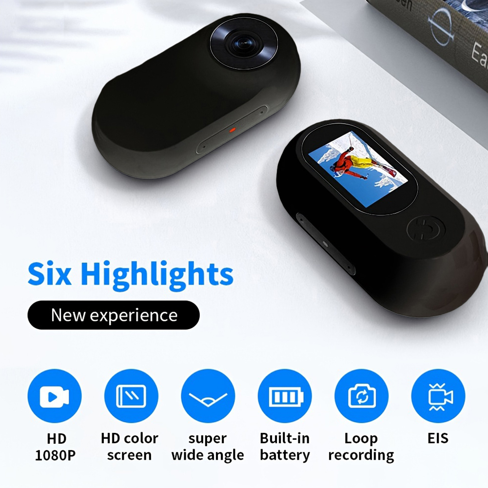 HD 1080P Wireless Collar Camera No WiFi Needed Dog Cat Pet Camera Collar Mini Body Cam with 32G Card for Cats Dogs Birthday Gift