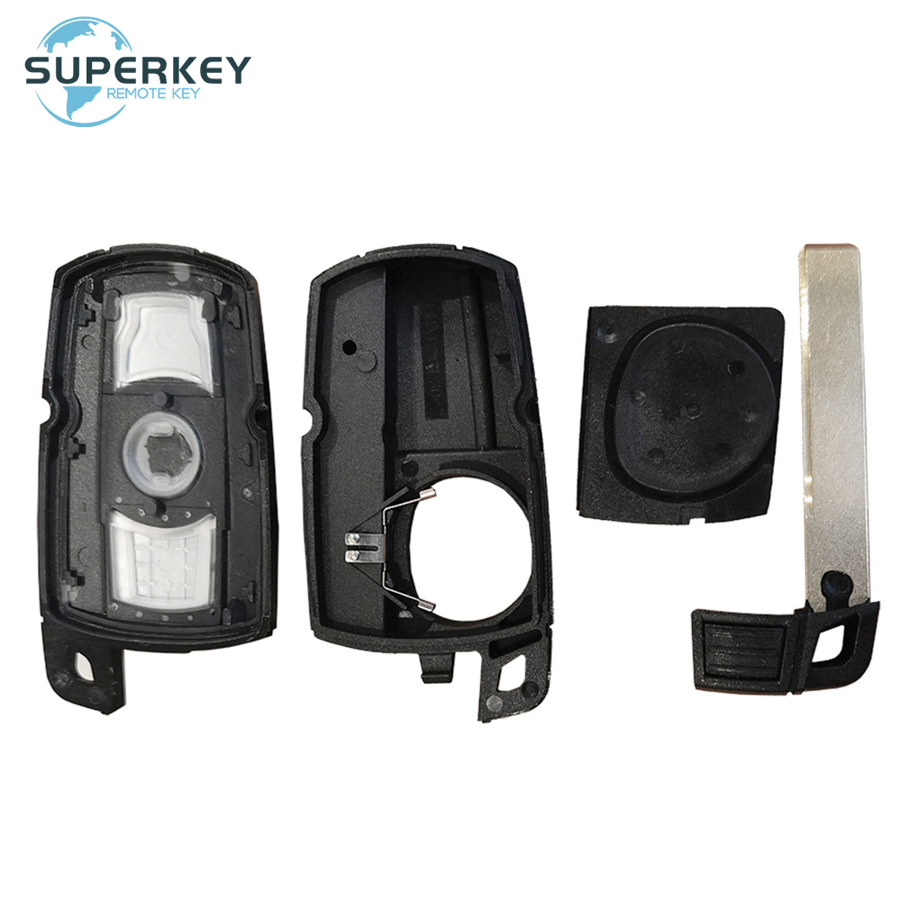 Cas3 Cas3+ Remote Car Key Shell Case Smart Fob Cover With Logo For BMW 1 3 5 6 Series E90 E91 E92 E93 E60 KR55WK49147