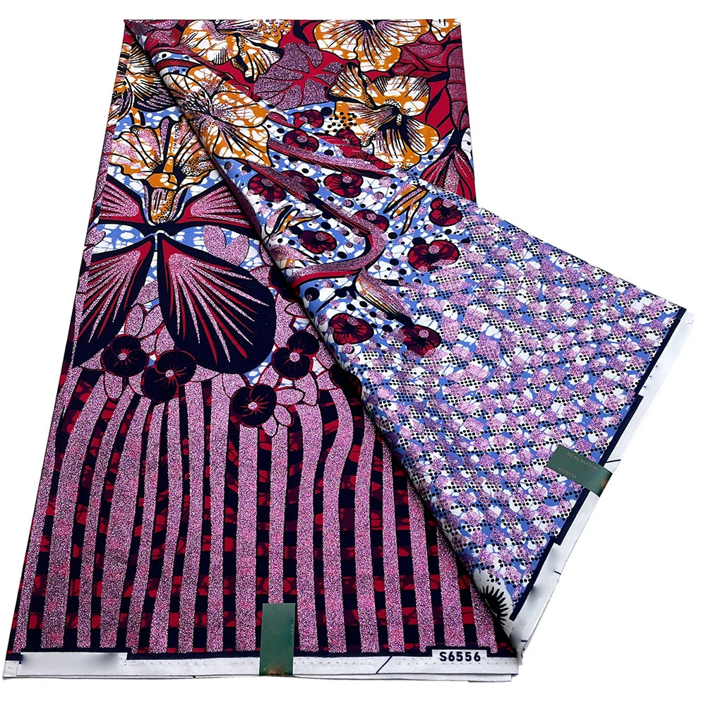 est Grand Super 100%Cotton African Golden Wax Fabric 6 Yard High Quality Wax Print Ankara Fabric For Sewing Women Party Dress 240618