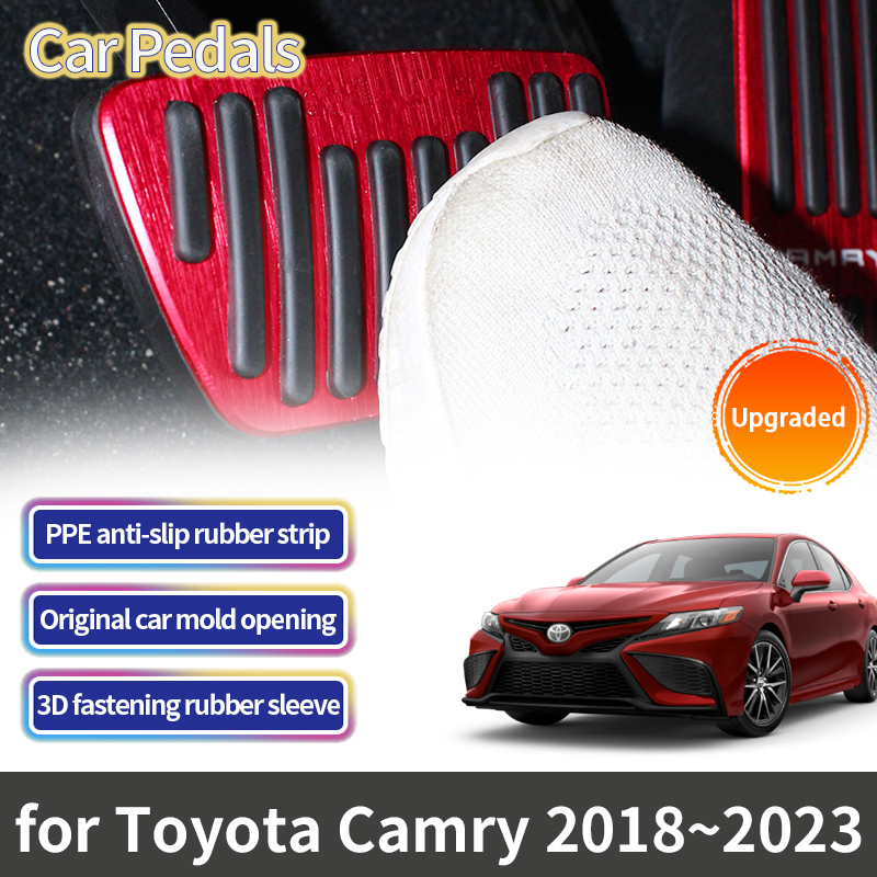 For Toyota Camry XV70 70 Daihatsu Altis 2018 2019 2020 2021 2022 2023 Car Foot Pedals Accelerator Brake Non-slip Pedal Cover Pad