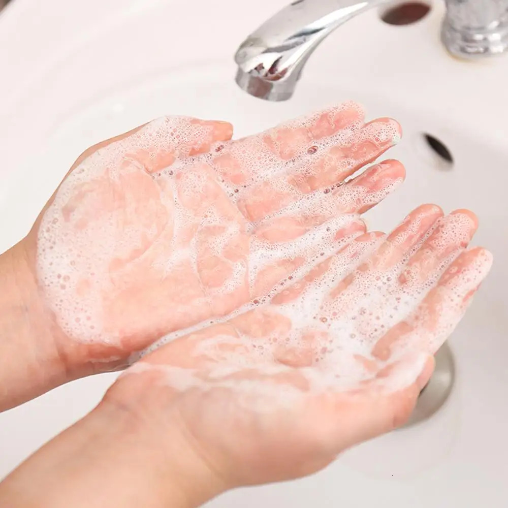 1~10PCS Toilet Paper Outdoor Portable Confetti Foam Flower Fertilizer Soap Tablet Travel Clean Tube Bottle Hand Wash Soap o240629