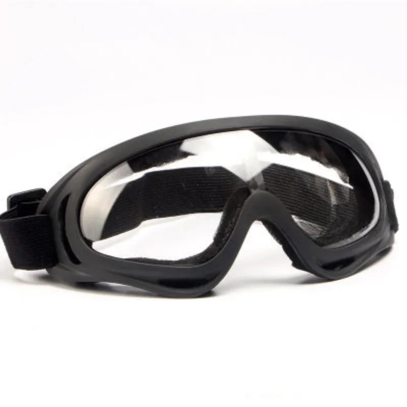Transparent Lenses Motorcycle Glasses Anti UV Eye Protective Ski Goggles Dustproof Windproof Motocross Glasses Bicycle Biker