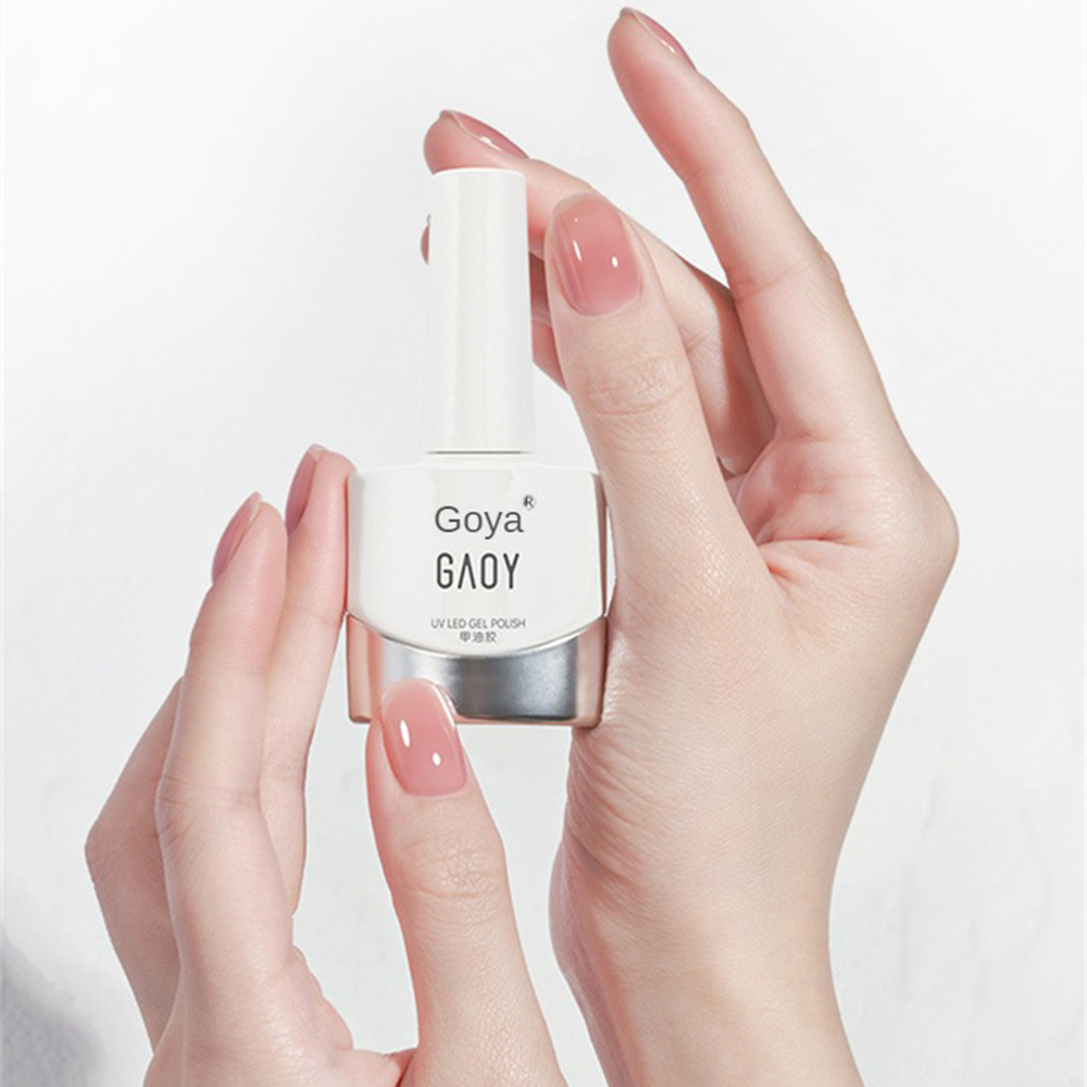 Gaoy 11ML Jelly Gel Nail Polish Transparent Nude Manicure Top Coat SemiPermanent Polish Soak Off UV LED Gel Art Nail Varnish