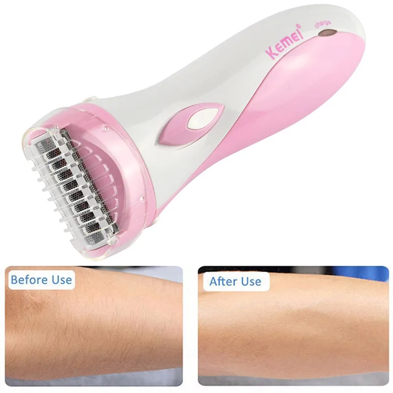 3 Blades Women's Shaver Razor Epilator Electric Rechargeable Lady Shaving Trimmer Hair Removal For Female Leg Bikini Underarm