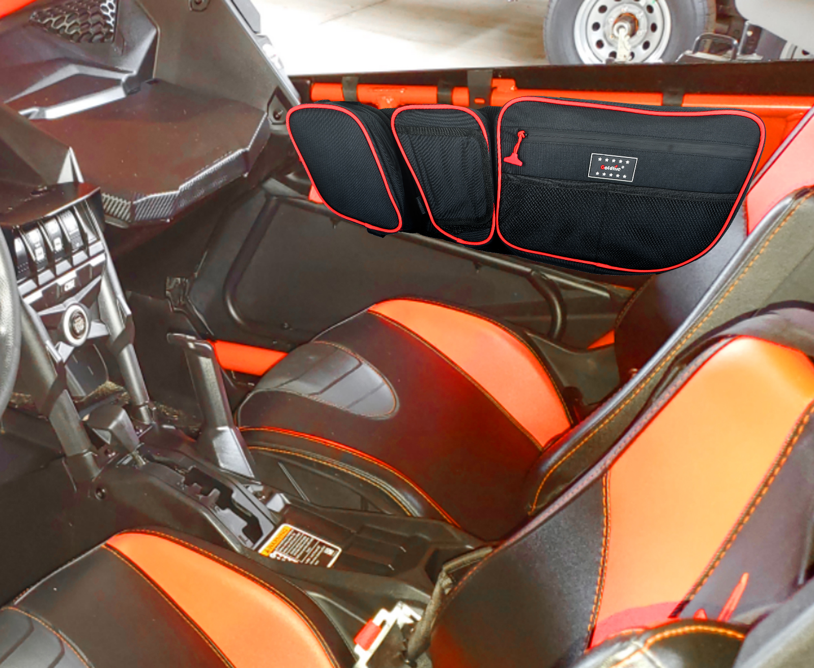 UTV Accessories Front Upper Door Bags for 2017-2021 Can Am Maverick X3 Max XRS XDS Turbo RR with Removable Knee Pad
