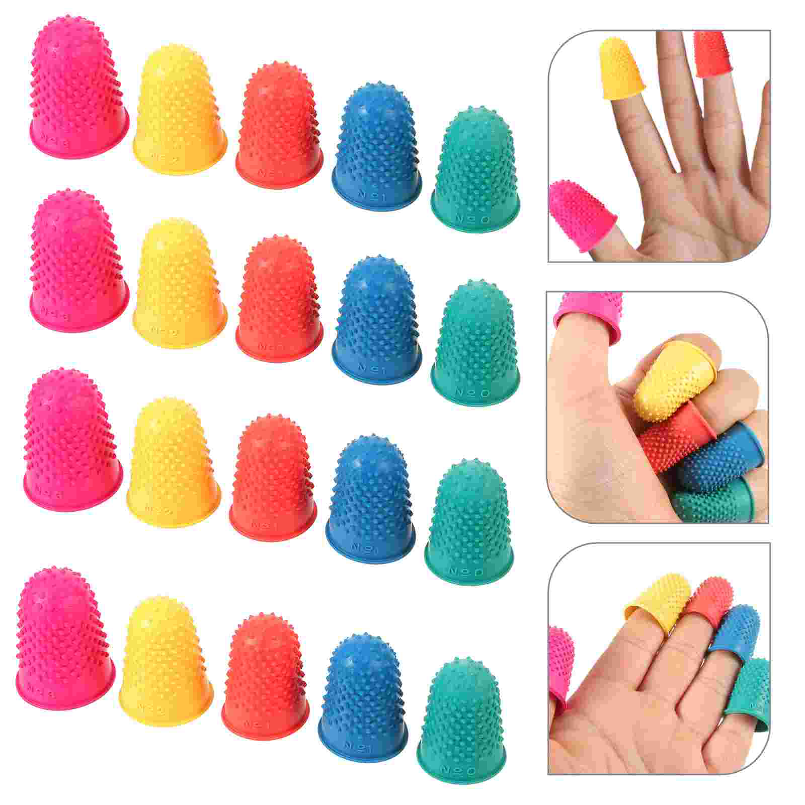 20 Pcs Accessories Reusable Finger Cot Protector Compact Condom Natural Rubber Wear-resistant Condoms Condom? for men sax