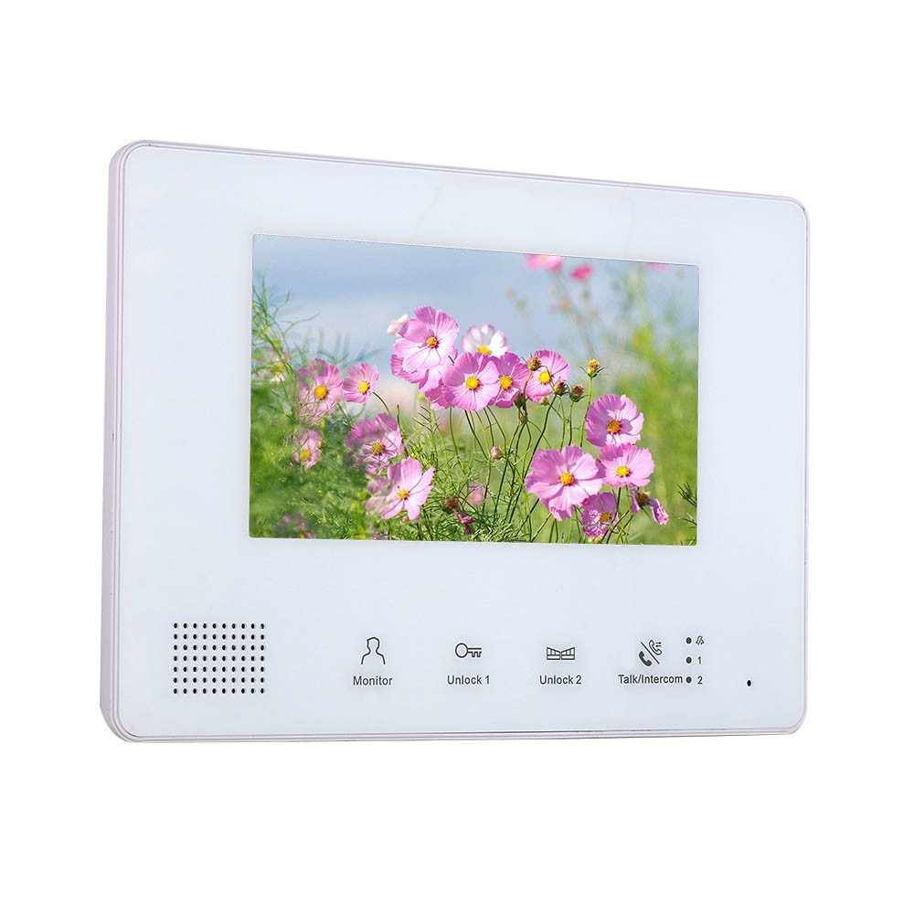7 Inch BUS 2 Wire Video Door Phone Intercom systems Kit for home 1 Units 1/2/3/4 Camera Apartment Night Vision