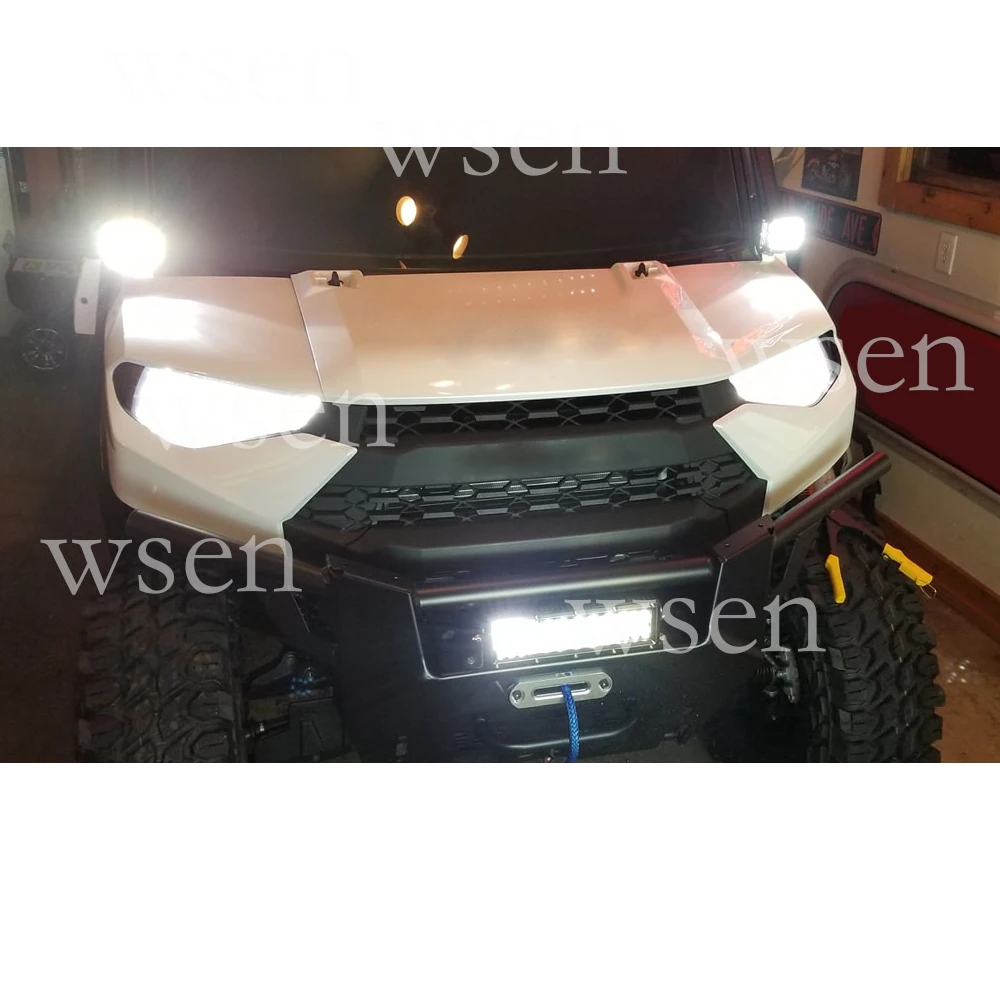 Car Accessories Led Light Bar 4 Inch 18W A-Pillar LED Light Pod Brackets Wiring Kit UTV For Polaris RZR XP 1000 RZR 900 Turbo