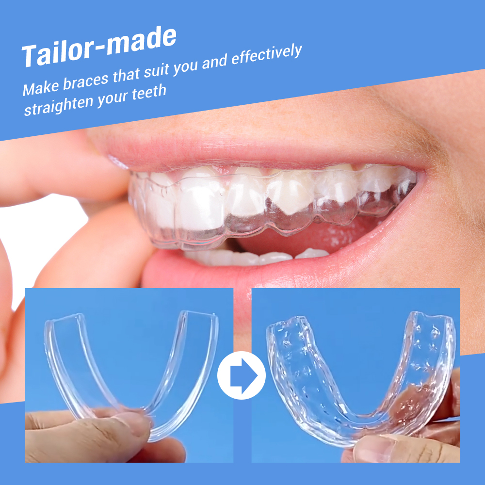 Thermoplastic Invisible Braces Multifunctional Tooth Brace Stop Snoring at Night Anti-bruxism Mouth Guard Teeth Corrector