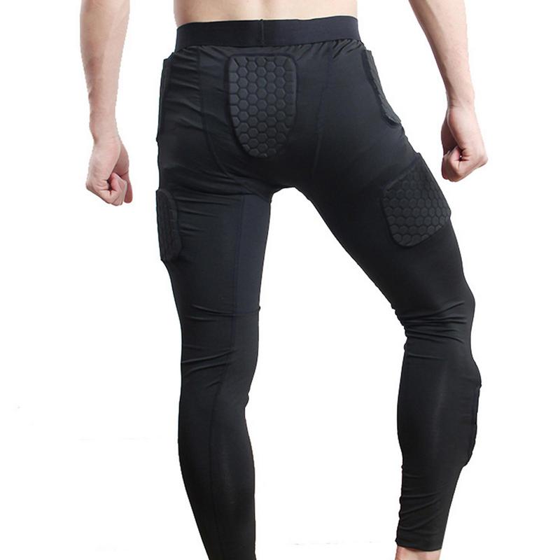 Professional Goalkeeper Soccer Training Pants Knee Pad Slim Skinny Football Pants Knee Pads Shin Guard Safety Protective Pants
