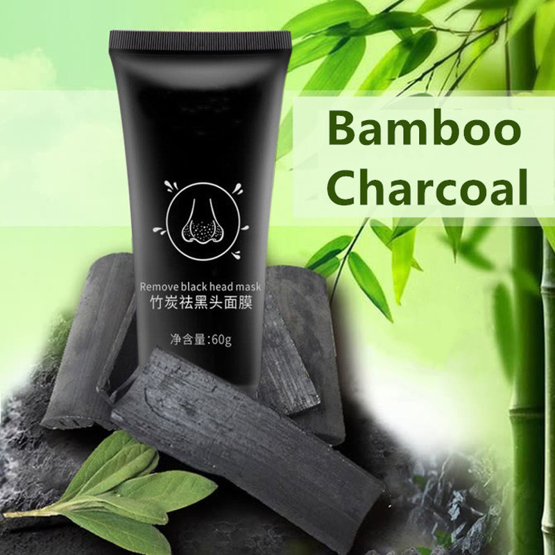 1pc 60 ml Bamboo Charcoal Blackhead remover face mask care Against black dots mask Remove black dots beauty skincare nose mask