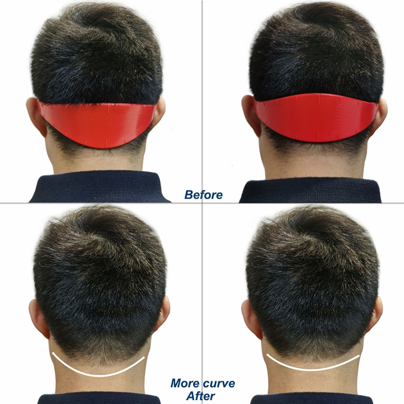 Adjustable Neckline Shaving Template - Lengthened Size Silicone Haircut Band For Home Haircuts Barber Trimming DIY Haircuts