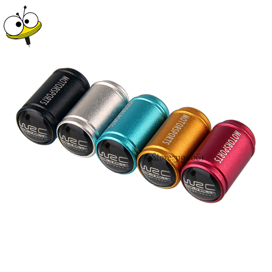 Car Styling Auto Wheel Tire Valve Stem Caps Rim Sticker for WRC for Infiniti Opel Peugeot Fiat Vauxhall Ford Toyota Volkswagen
