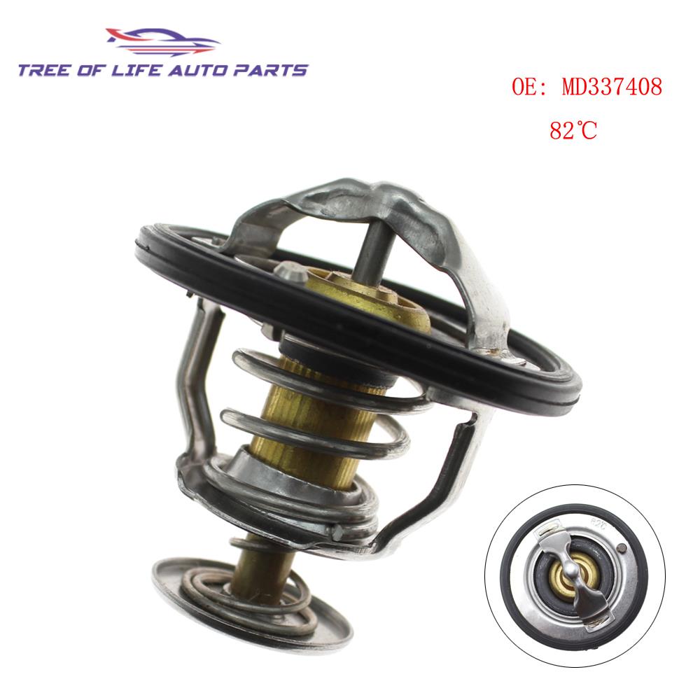 MD315301 Engine Coolant Thermostat Kit 82 For Mitsubishi Galant Eclipse Outlander Lancer Expo MD165630 MD337408