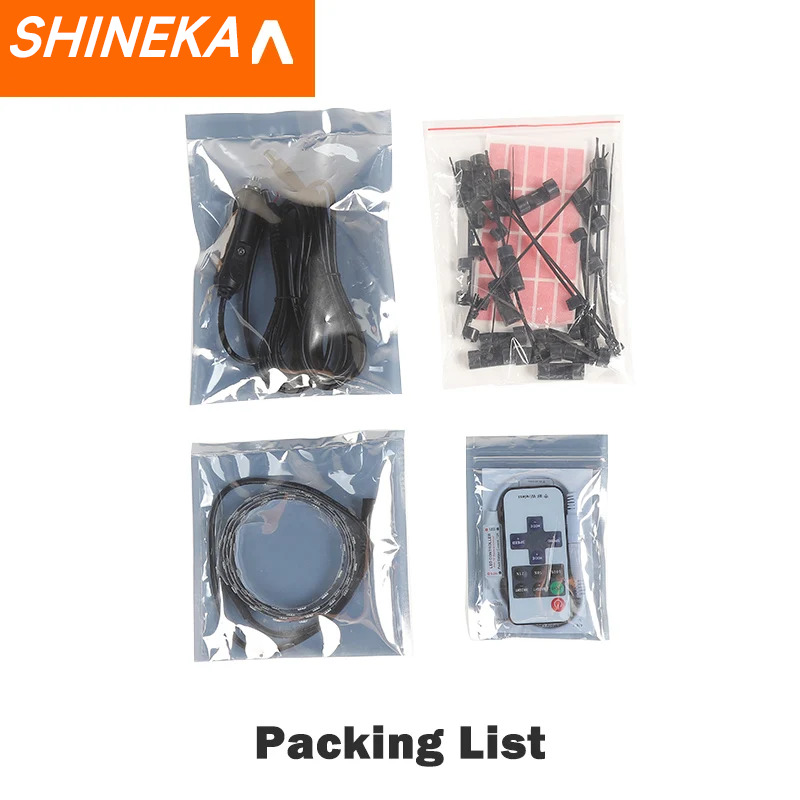 SHINEKA Tailgate Trunk Glass Lift Gate Light Bar with Remote Control for Jeep Wrangler TJ JK JL 1997-2023 Interior Accessories