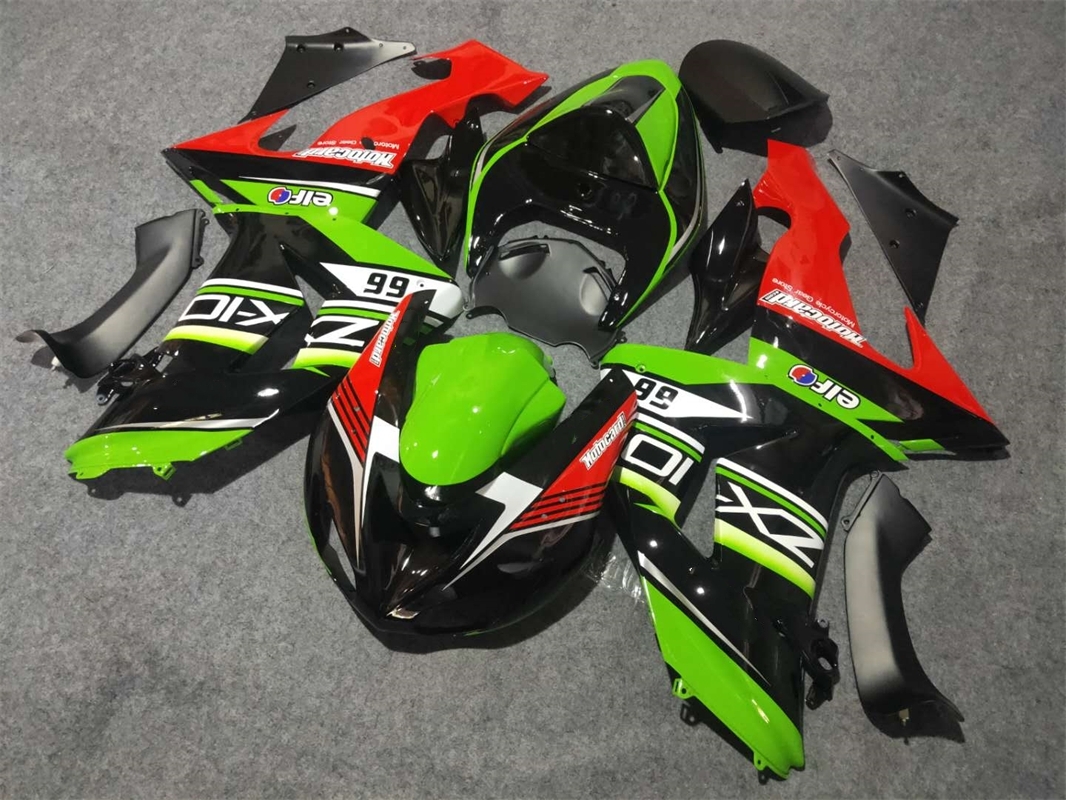 New ABS Motorcycle Fairings Kit Fit For Kawasaki Ninja ZX10R 2006 2007 06 07 10R ZX-10R Bodywork Set Custom Green Black