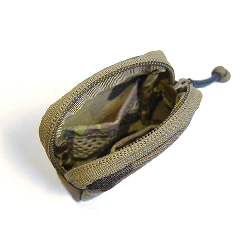 Military Outdoor Tactical Mini Accessories Pouch for Earphone EDC Key Bag Pouch Coin Purse Wallet Multicam Zipper Tool Bag P041