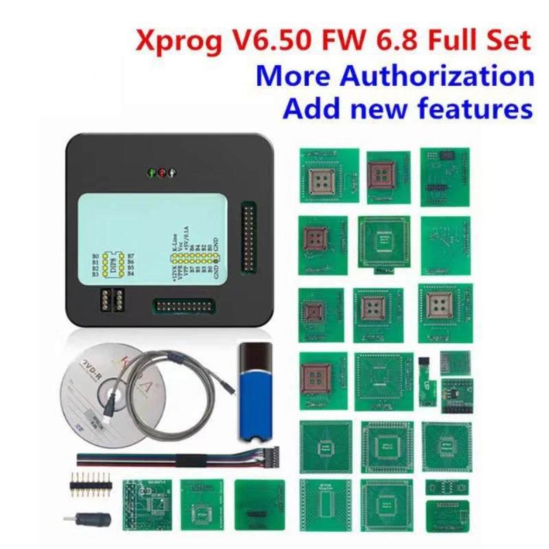 High Quality XProg-M Xprog M 6.26 6.50 Full Adapter Tuning Programmer Tool Chip X Prog M 5.55 XPROG V6.5/6.26/5.55