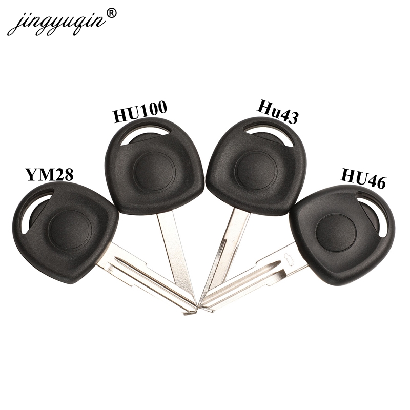 jingyuqin HU100/HU43/YM28/HU46 Transponder Car Key Shell for Vauxhall Opel Vectra Agila Astra Corsa Chevrolet Cruze Fob Case