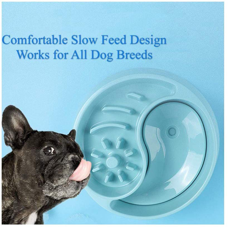 Benepaw Large Capacity Slow Feeder Dog Bowl Safe Durable 2 In1 Food Water Pet Bowl Drinking Prevent Bloat Vomiting Wet Mouth