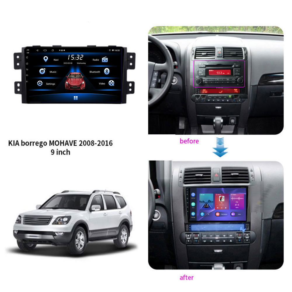 UIS7862 Android 10.0 Car Radio Video Player For Kia Borrego Mohave 2008 - 2012 Auto BT Multimedia GPS DSP Stereo No 2din DVD HU