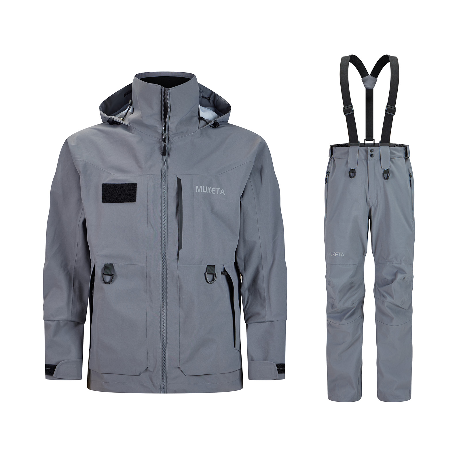Fishing Rain Suit Breathable and Waterproof Wading Jacket & Bib Pants Set Pro OverallsRain Gear Coveralls