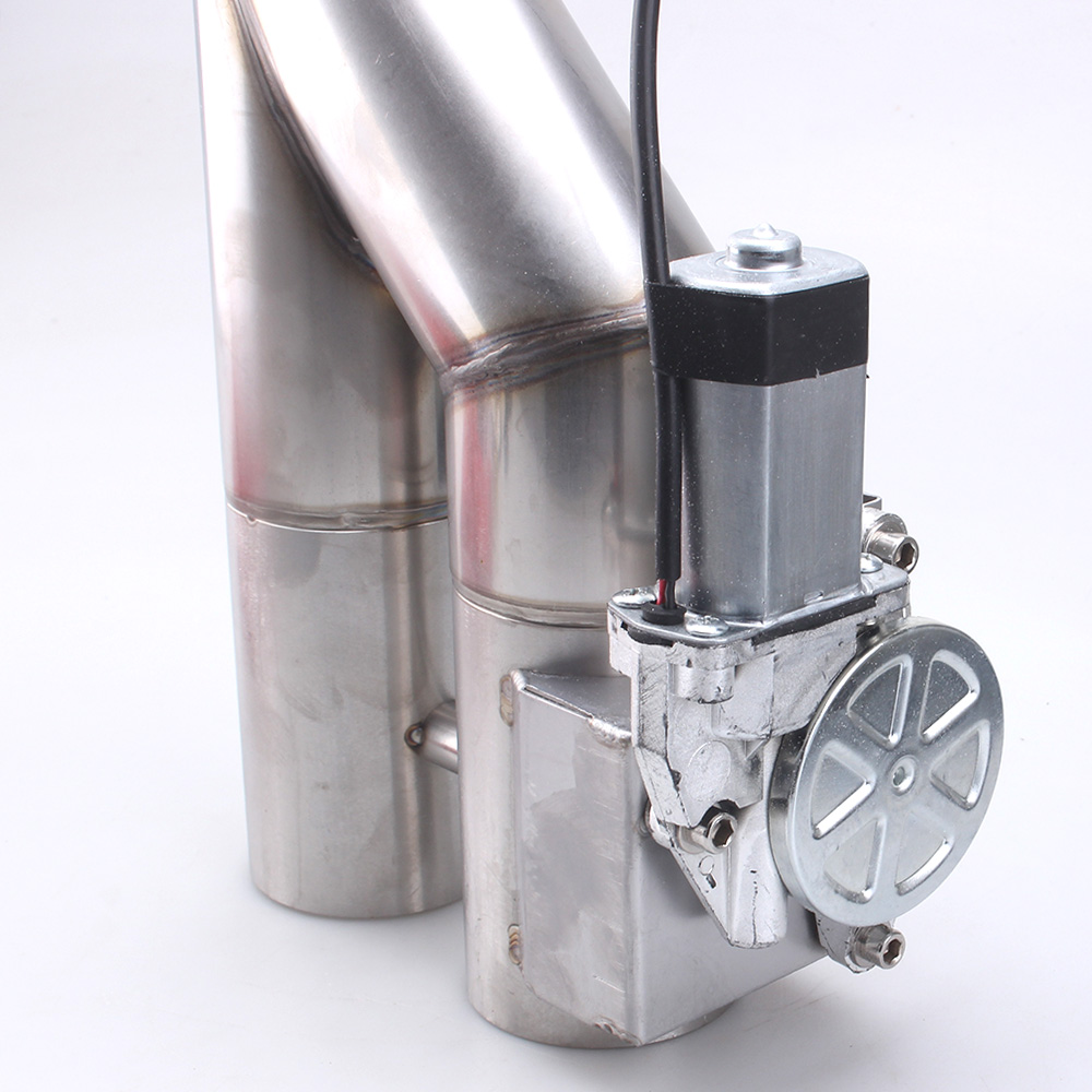 Universal 2&quot 2.25'' 2.5'' 3&quot Double Valve Electric Exhaust Cut Out Valve Exhaust Pipe Muffler Kit