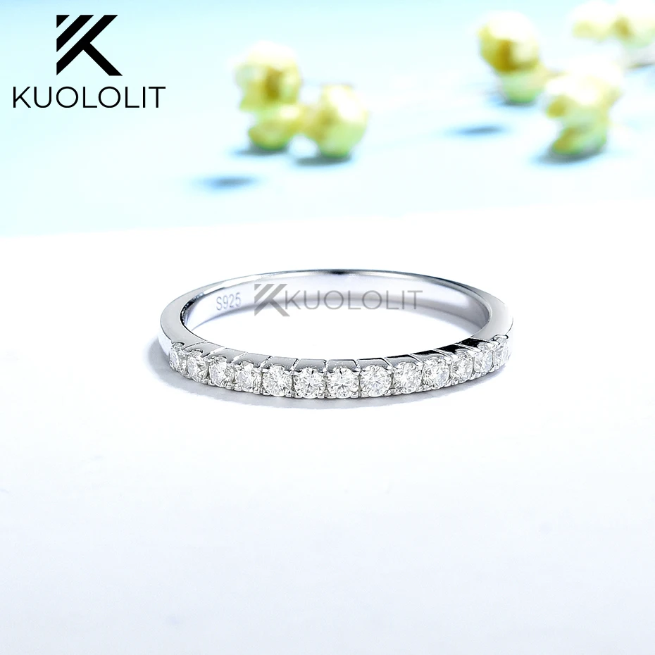 Kuololit 0.3CTW Lab Grown Diamonds Rings for Women Men White Gold 18K 14K 10K 925Sliver Band Ring for Engagement Wedding Classic