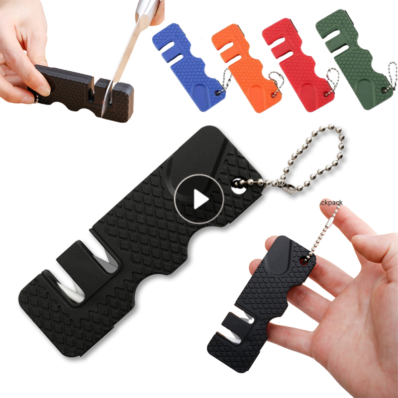 Multipurpose Keychain Whetstone Carbide Knife Pocket Diamond Tool Mini Scissor Sharpen Fish Sharpener For Kitchen Accessories