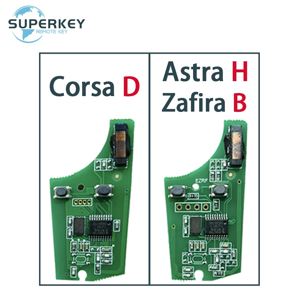 For Opel Vauxhall Corsa D G4 Astra H AH Zafira B Holden Remote Flip Car Key PCF7941A 433MHz 46 Chip 2 Buttons 736-743-A