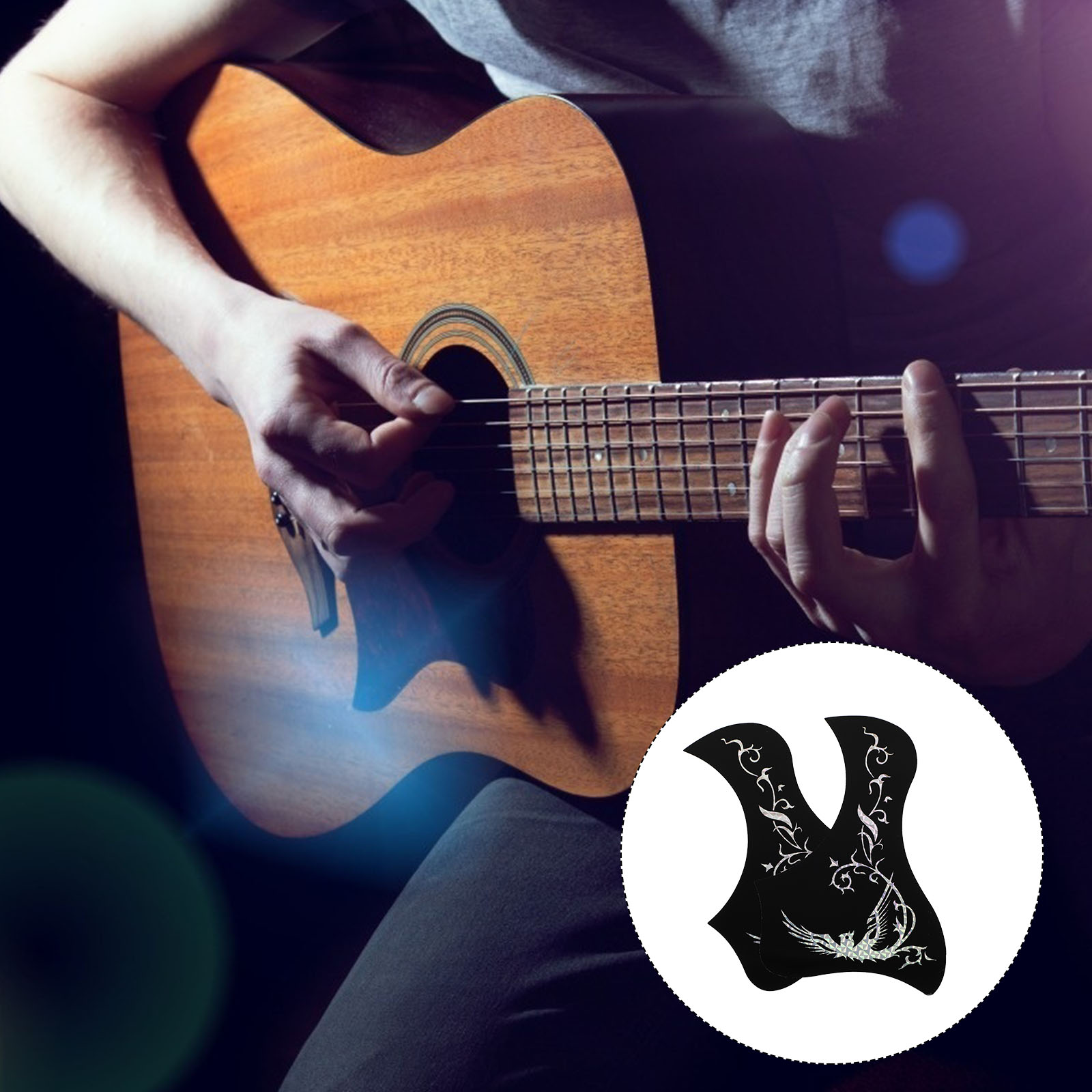 Guitar Anti-Scratch Guard Sticker Pickguard Stickers Guitars Anti-scratching Plate