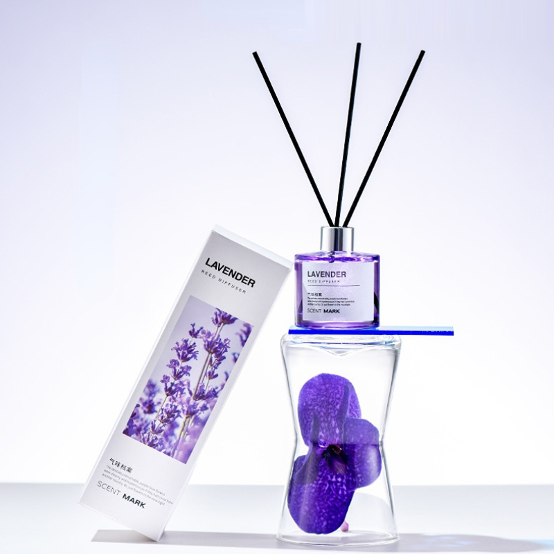 Lavender Bedroom Liquid Aromatherapy 50ml/100ml Jasmine Reed Diffuser Sets Hotel and Household Fragrance with Sticks Rose Suit