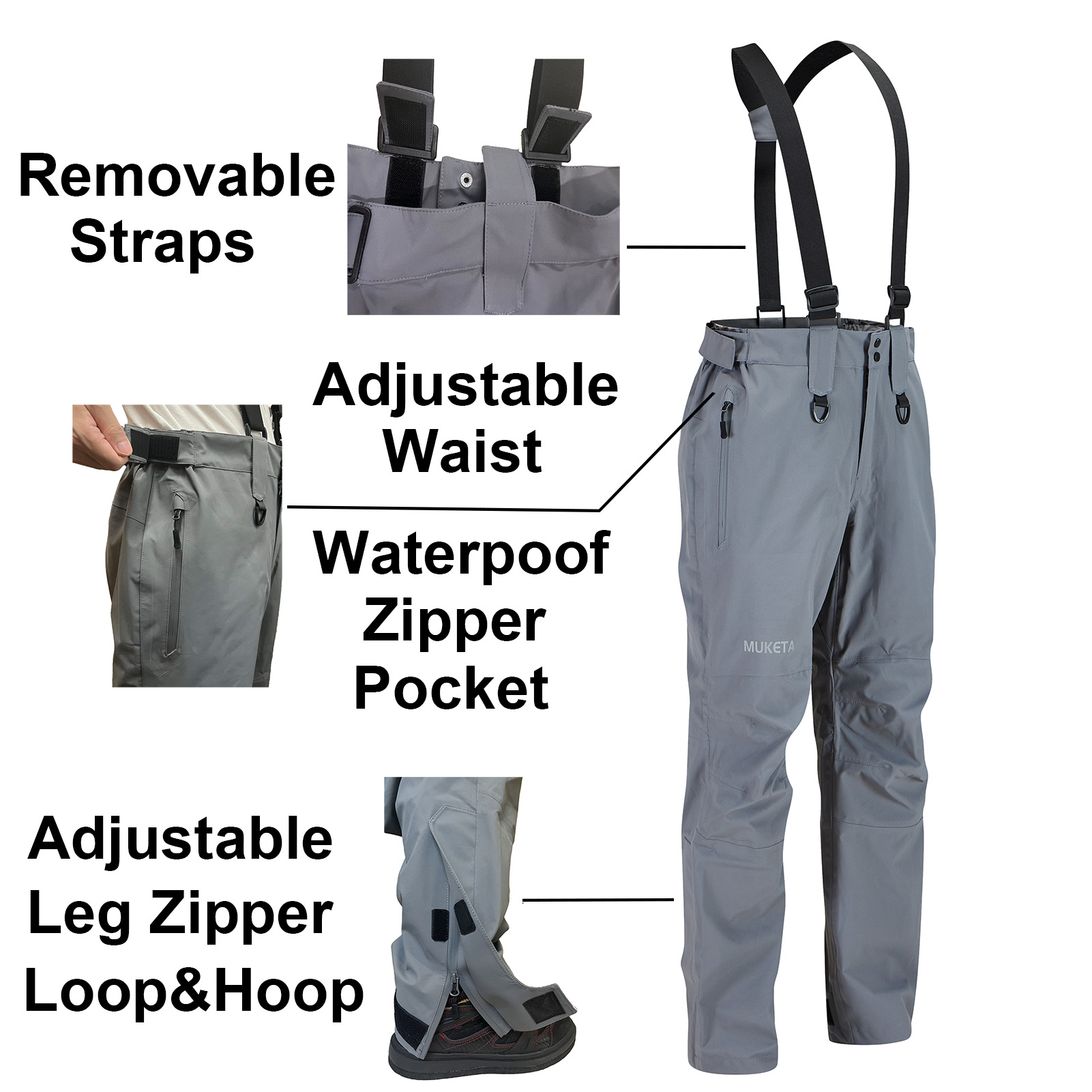 Fishing Rain Suit Breathable and Waterproof Wading Jacket & Bib Pants Set Pro OverallsRain Gear Coveralls