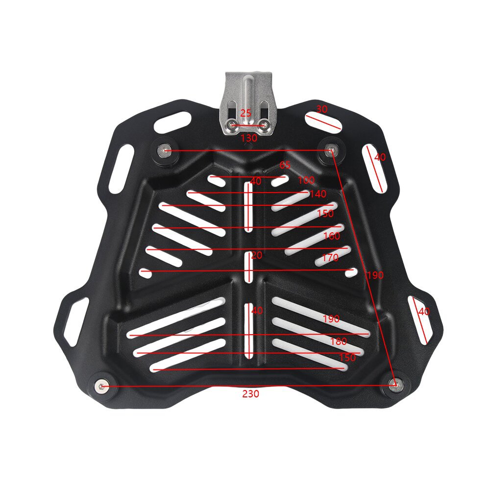 Motorcycle Top Rear Luggage Box Bracket Plate Trunk Boot Quick Release Base Plate Shelf Holder 36/45l/55L/65L