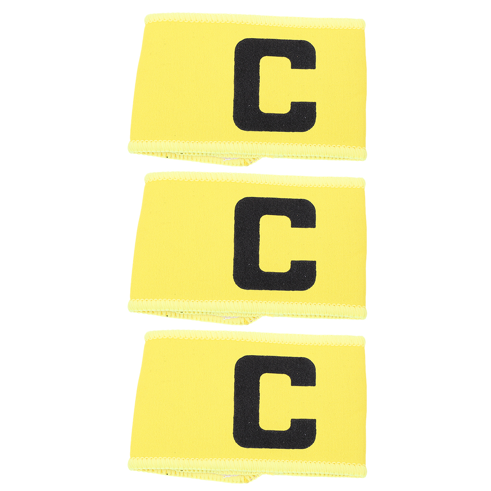 3 Pcs Captain Armband Professional Soccer Elastic Supply Accessory Football Sports