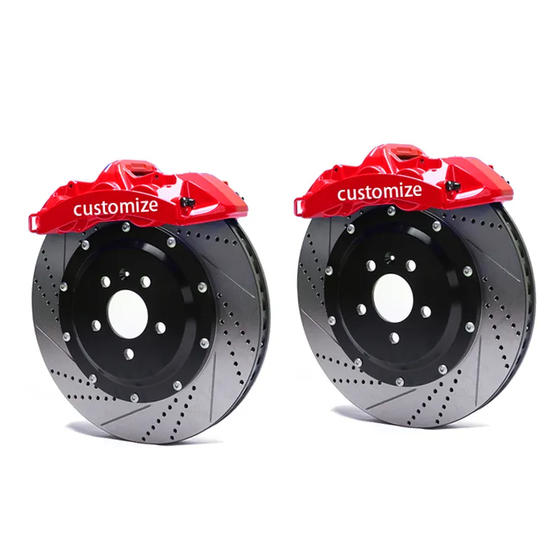 Upgrade GT6 Front GT4 Rear Big Brake Kits with Drilled and Sollted Disc Rotor for BMW 335i E92