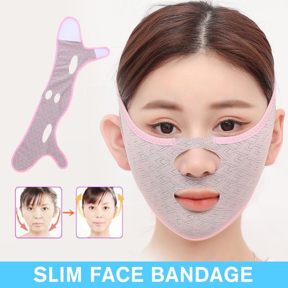 V Face Slimming Belt Facial Cheek Bandage Firm Lifting Face Strap Slimming Band Shaper Chin V Line Bandage Cheek Anti-Wrink E8C2