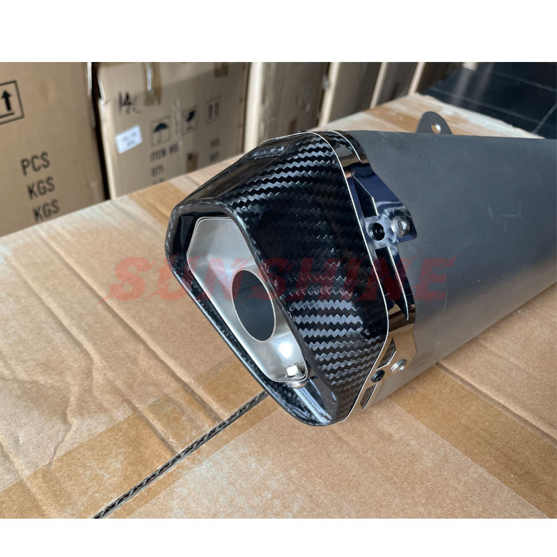 Motorcross Exhaust Tip Motorcycle Muffler Silencieux Moto Modified Racing Pitbike Pipe Systems For S1000RR FZ6 CB650R Hornet 600