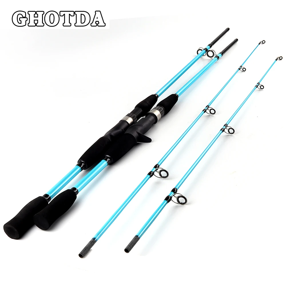 GHOTDA Casting Fishing Rod 1.5m 1.8m Hard 2 Sections Lure Fishing Rod For Squid Pike Fishing pole