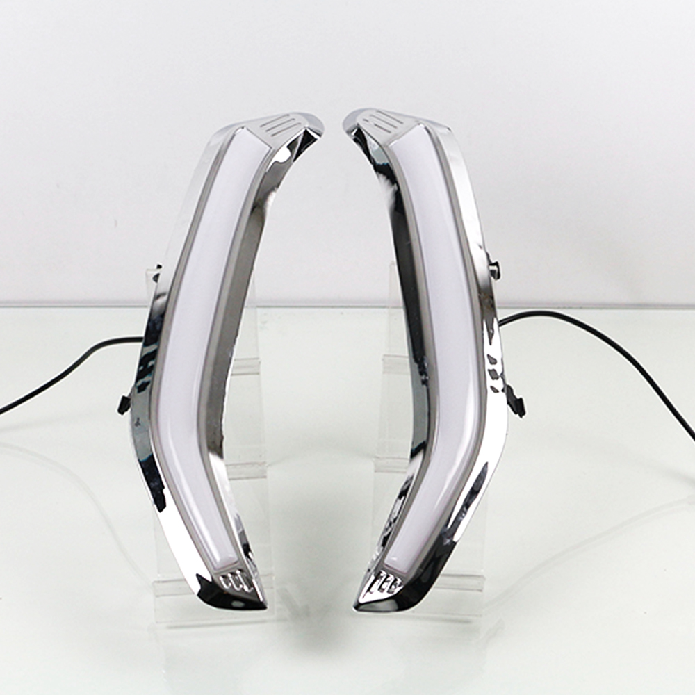 2Pcs For Subaru Forester 2013 2014 2015 2016 2017 2018 LED DRL Daytime Running Light Daylight Turn Signal Lamp With Nignt Blue