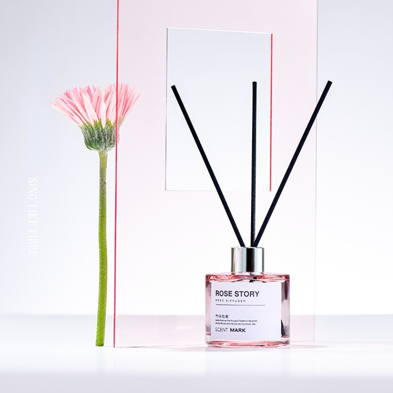 Lavender Bedroom Liquid Aromatherapy 50ml/100ml Jasmine Reed Diffuser Sets Hotel and Household Fragrance with Sticks Rose Suit
