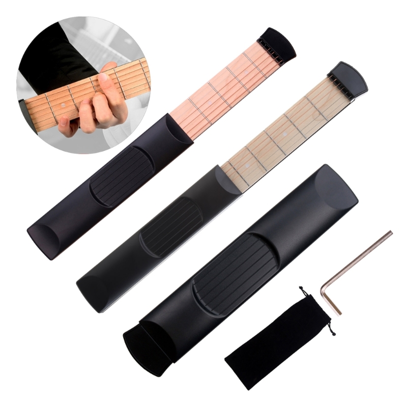Guitar Pocket Guitar Neck for Beginner, Practice Neck, Left Hand, Chord Trainer, Fingering, 69HD, 4 Fret, 6 Fret