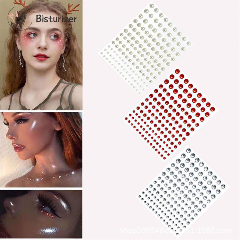 Face Jewelry Crystal Disposable Tattoo Stickers Women Eyes Face Body Rhinestones Waterproof Makeup Art Stage
