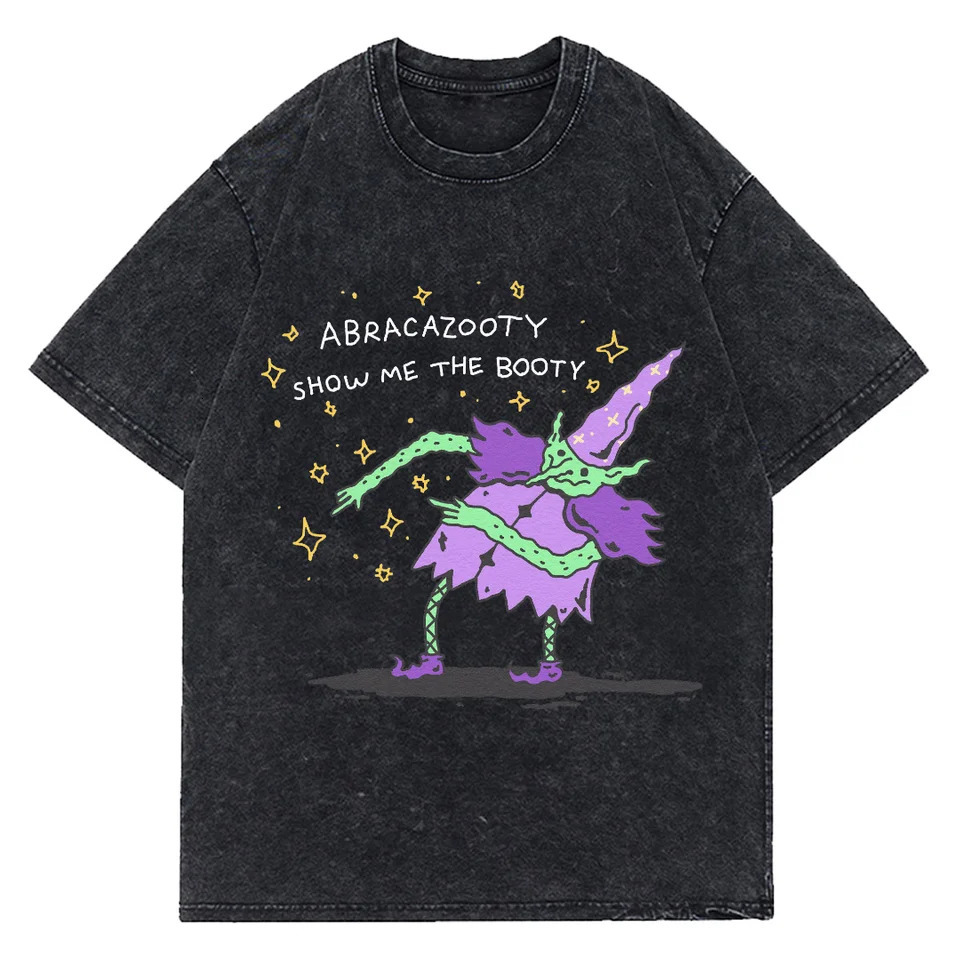 Show Me The Booty Unisex Printed Vintage Oversize Tshirt Cotton T Shirt Men Y2K Clothing Top Tee 240626